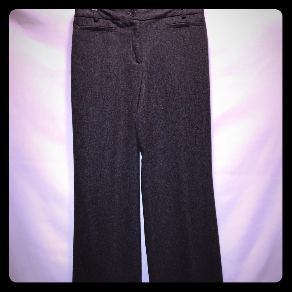 Ann Taylor Dark Gray Wool Size 6 Lined Dress Pants